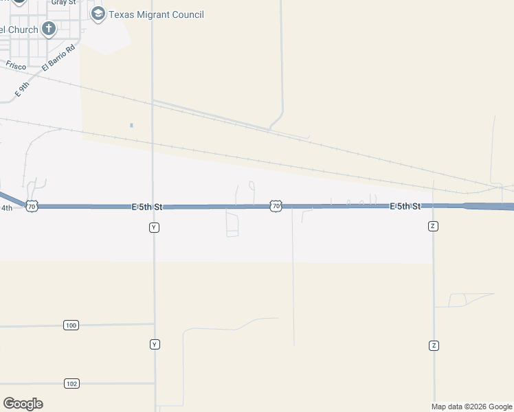 map of restaurants, bars, coffee shops, grocery stores, and more near 2315 East 5th Street in Plainview
