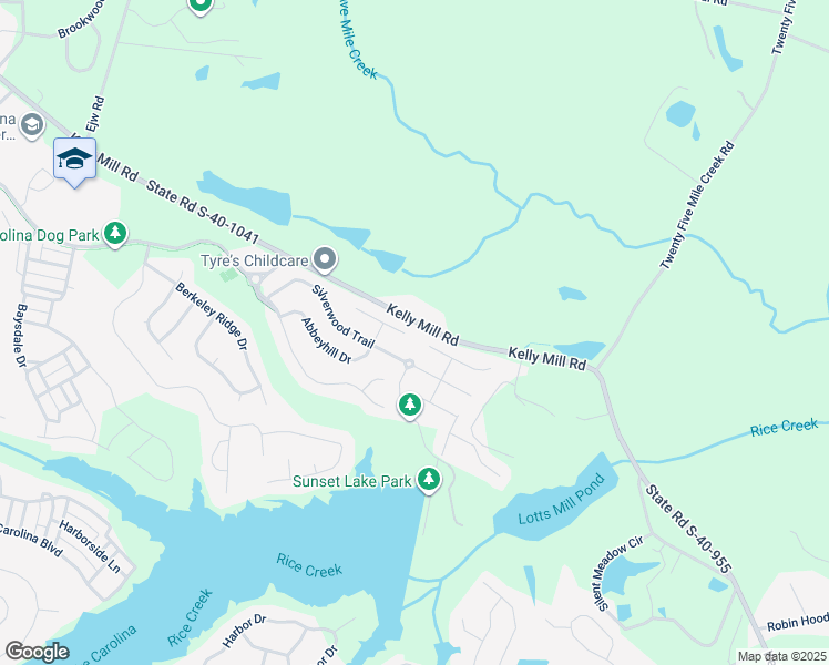 map of restaurants, bars, coffee shops, grocery stores, and more near 349 Afton Lane in Columbia