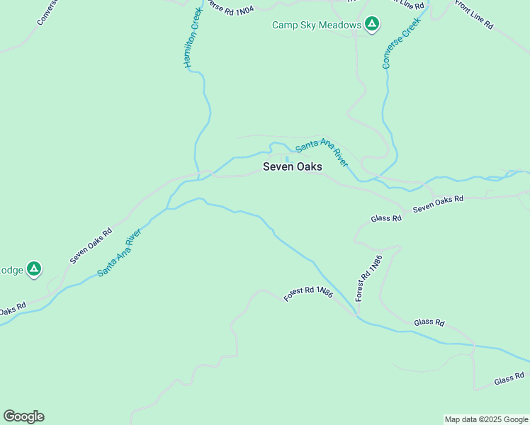 map of restaurants, bars, coffee shops, grocery stores, and more near Oak Court in San Bernardino County
