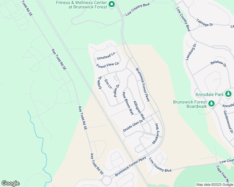 map of restaurants, bars, coffee shops, grocery stores, and more near East Pullen Street in Burgaw