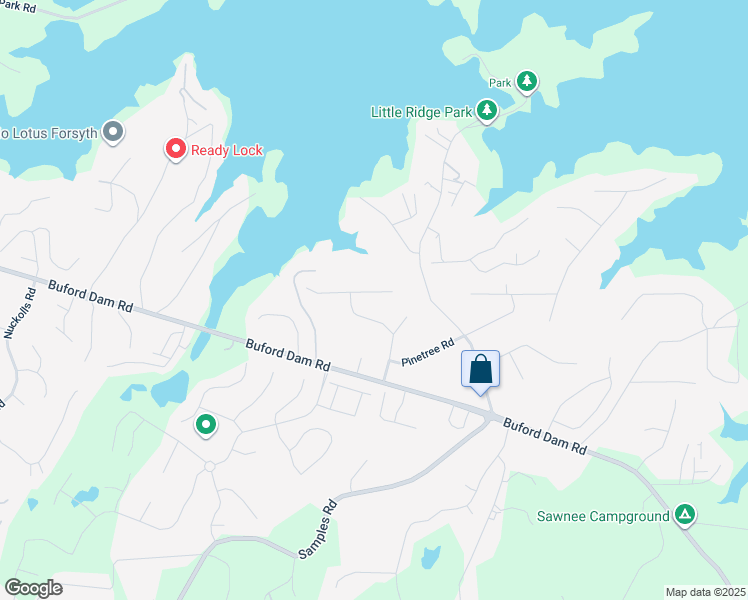 map of restaurants, bars, coffee shops, grocery stores, and more near 2740 Brook Valley Drive in Cumming