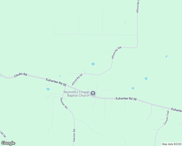 map of restaurants, bars, coffee shops, grocery stores, and more near 25 Alford Road Southeast in Rome