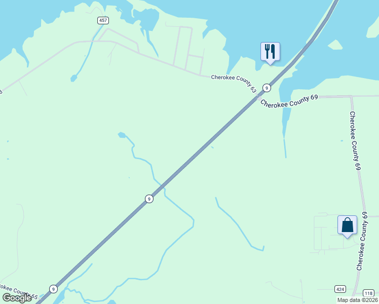 map of restaurants, bars, coffee shops, grocery stores, and more near 3215 Cedar Bluff Road in Centre