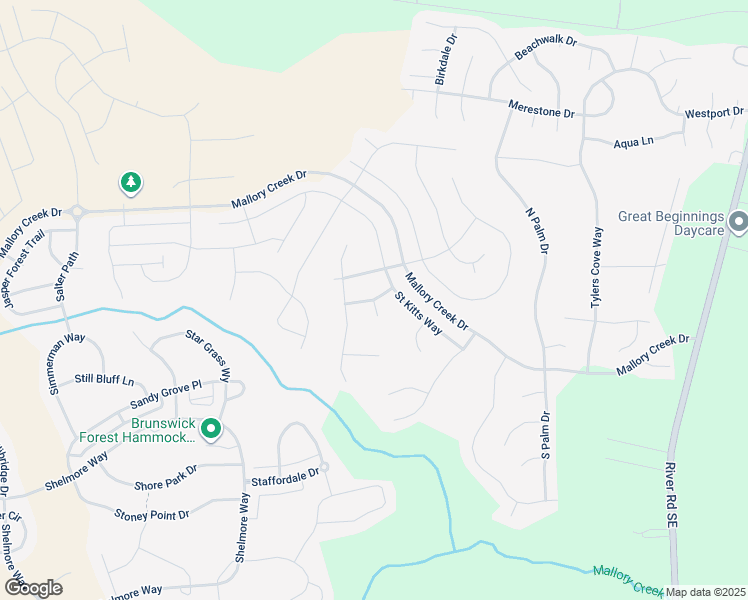 map of restaurants, bars, coffee shops, grocery stores, and more near Hillshire Drive in Leland