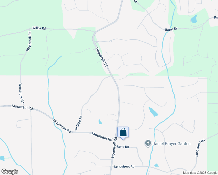 map of restaurants, bars, coffee shops, grocery stores, and more near 16660 Hopewell Road in Alpharetta
