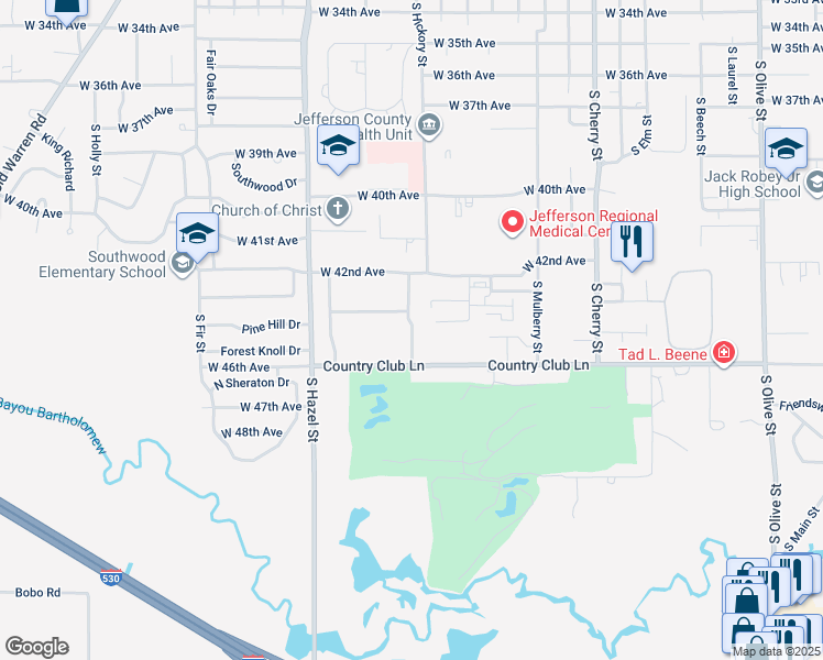 47 Southern Pines, Pine Bluff AR Walk Score