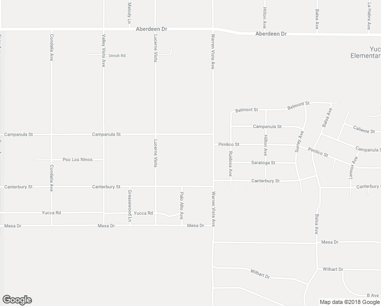 map of restaurants, bars, coffee shops, grocery stores, and more near 3775 Palo Alto Avenue in Yucca Valley