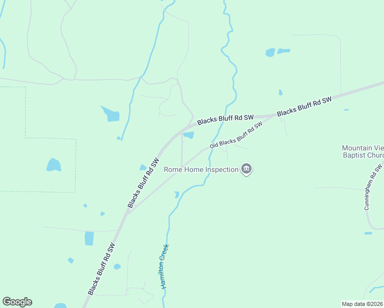 map of restaurants, bars, coffee shops, grocery stores, and more near 4488 Old Blacks Bluff Road Southwest in Rome