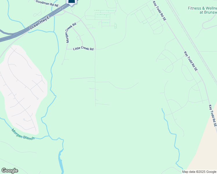 map of restaurants, bars, coffee shops, grocery stores, and more near 389 Burton Trail Southeast in Leland