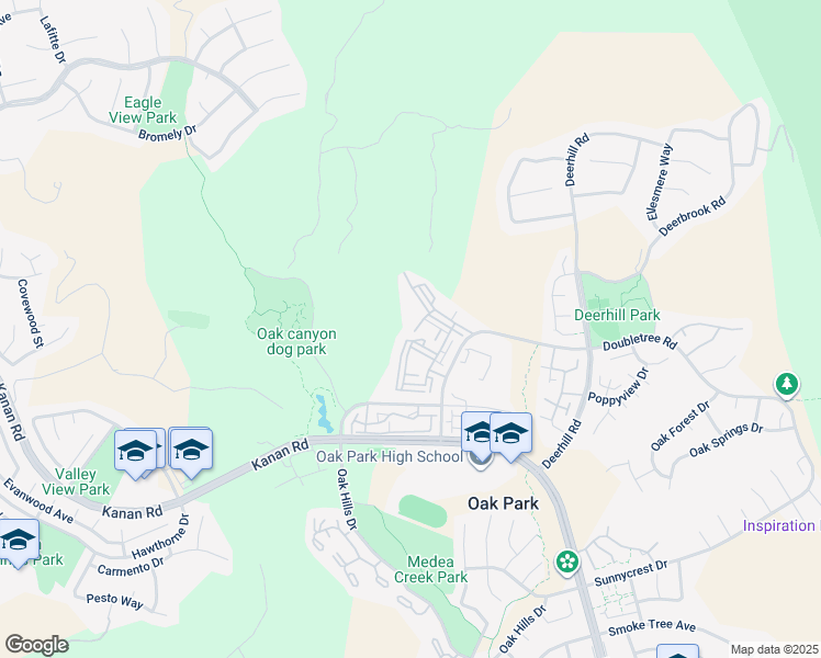 map of restaurants, bars, coffee shops, grocery stores, and more near 697 Sutton Crest Trail in Oak Park
