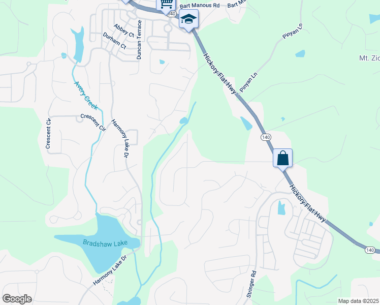 map of restaurants, bars, coffee shops, grocery stores, and more near 113 Cherokee Reserve Circle in Canton