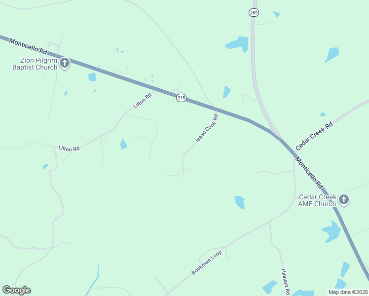 map of restaurants, bars, coffee shops, grocery stores, and more near 148 Isaac Cook Road in Winnsboro