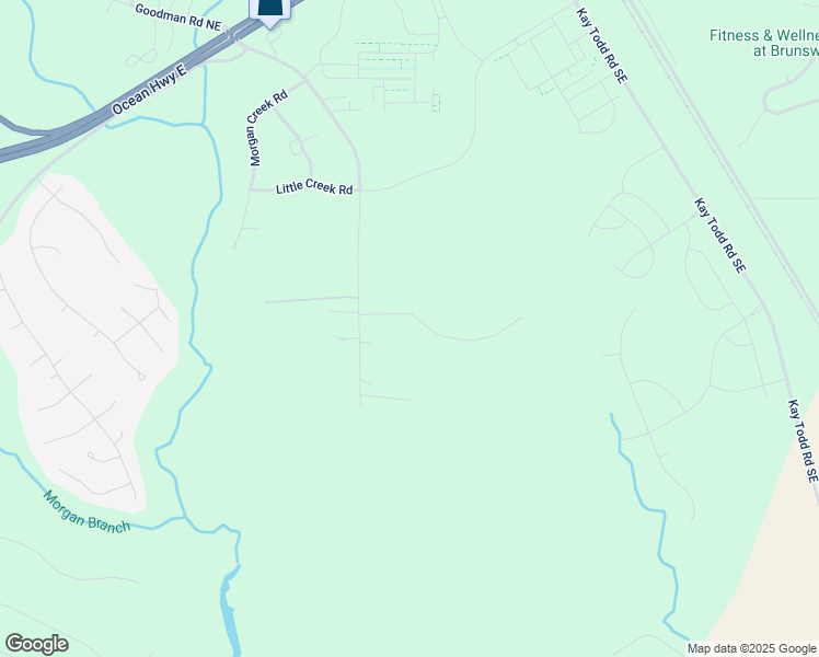 map of restaurants, bars, coffee shops, grocery stores, and more near 389 Burton Trail Southeast in Leland