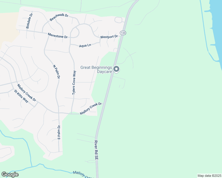 map of restaurants, bars, coffee shops, grocery stores, and more near 1482 River Road Southeast in Winnabow