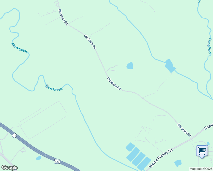 map of restaurants, bars, coffee shops, grocery stores, and more near 879 Old State Road in Pendergrass