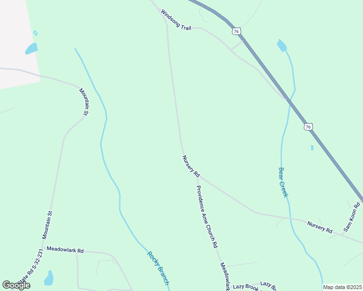 map of restaurants, bars, coffee shops, grocery stores, and more near 935 Nursery Road in Little Mountain
