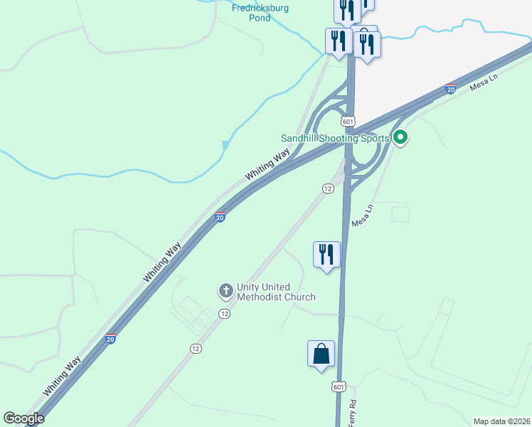 map of restaurants, bars, coffee shops, grocery stores, and more near 1264 Fort Jackson Road in Lugoff