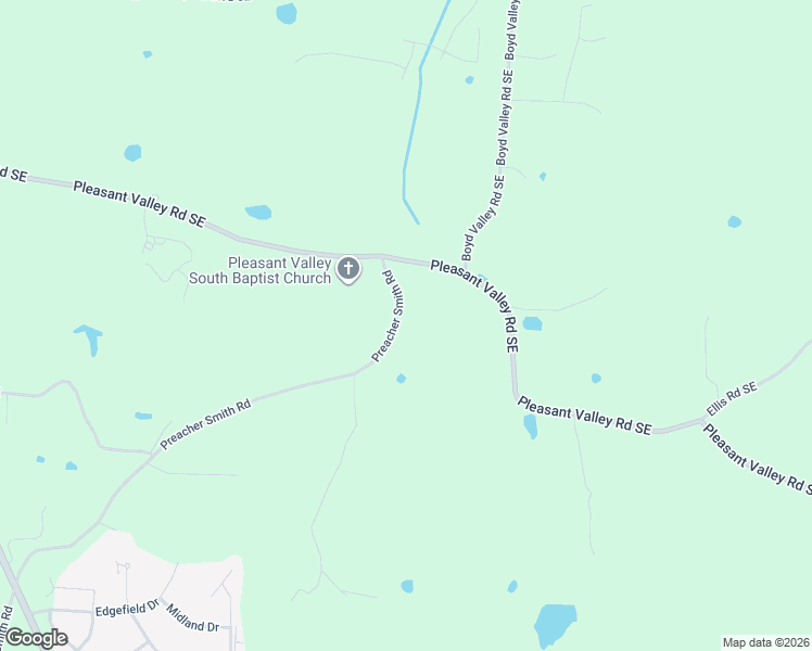 map of restaurants, bars, coffee shops, grocery stores, and more near 838 Preacher Smith Road in Silver Creek