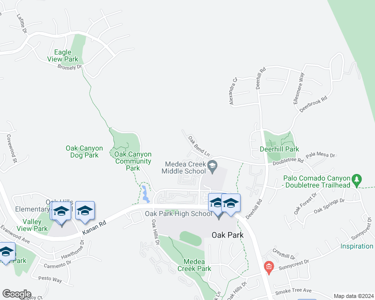 map of restaurants, bars, coffee shops, grocery stores, and more near 697 Sutton Crest Trail in Oak Park