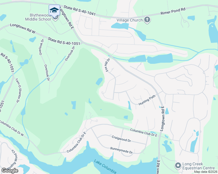 map of restaurants, bars, coffee shops, grocery stores, and more near 253 Broken Club Lane in Blythewood