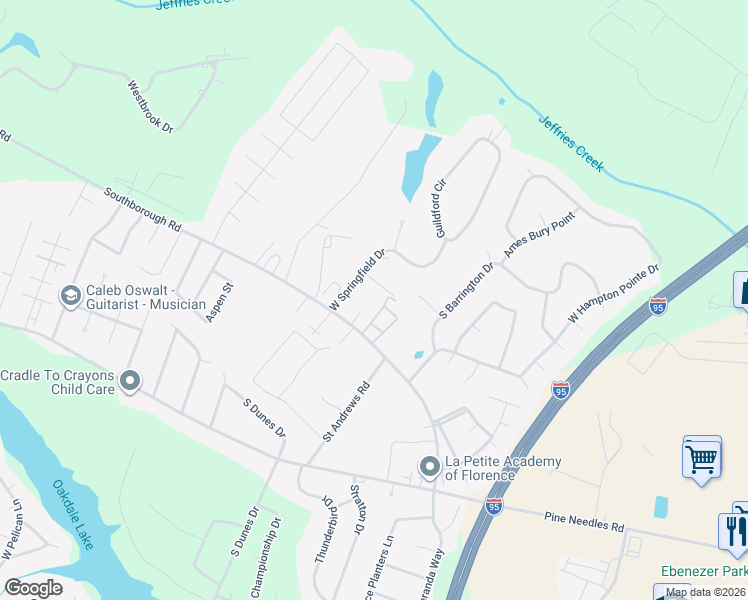 map of restaurants, bars, coffee shops, grocery stores, and more near 3622 Perth Street in Florence