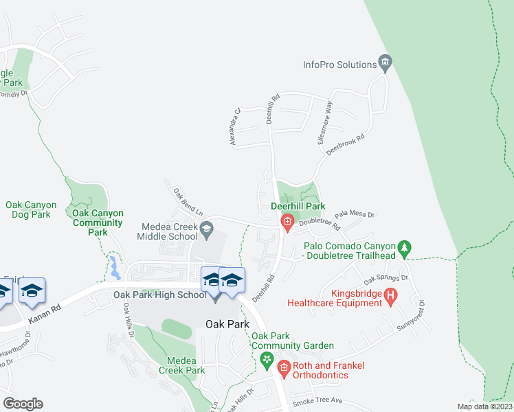 map of restaurants, bars, coffee shops, grocery stores, and more near 1161 Heatherview Drive in Oak Park