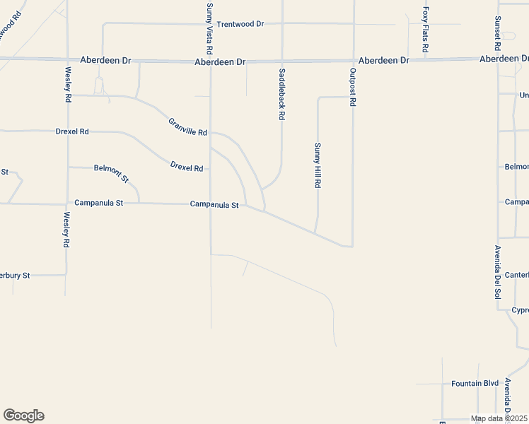map of restaurants, bars, coffee shops, grocery stores, and more near Campanula Street in Joshua Tree