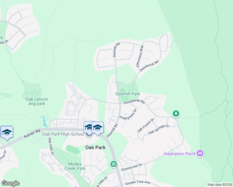 map of restaurants, bars, coffee shops, grocery stores, and more near 6698 Summerhill Court in Oak Park