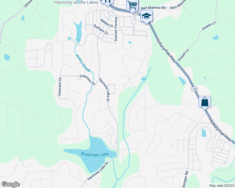 map of restaurants, bars, coffee shops, grocery stores, and more near 423 Treetop Circle in Canton