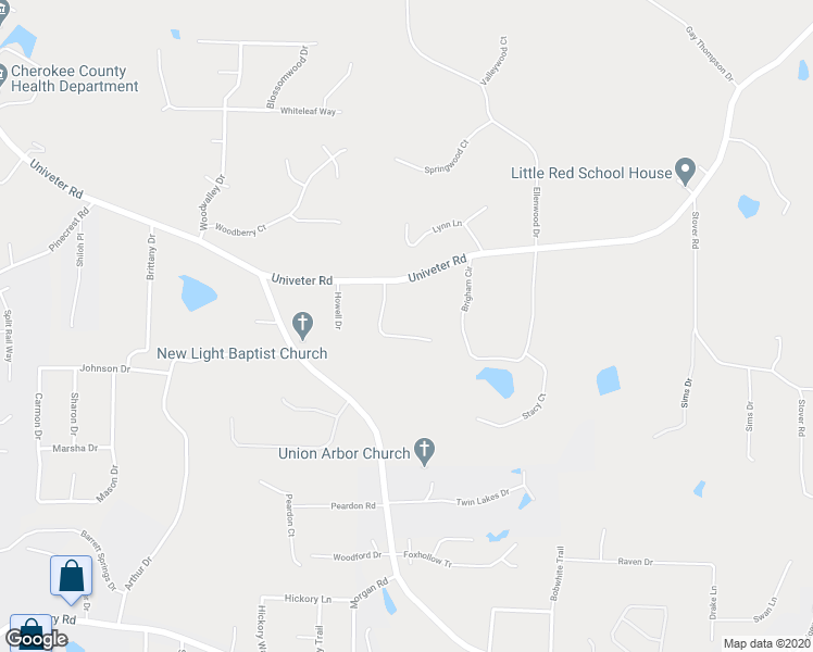 map of restaurants, bars, coffee shops, grocery stores, and more near 113 Wood Gate Drive in Canton