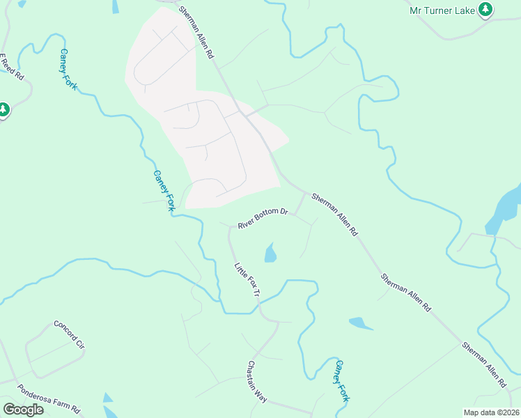 map of restaurants, bars, coffee shops, grocery stores, and more near 4830 River Bottom Drive in Gainesville