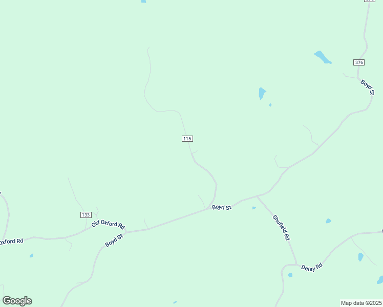 map of restaurants, bars, coffee shops, grocery stores, and more near County Road 115 in Water Valley