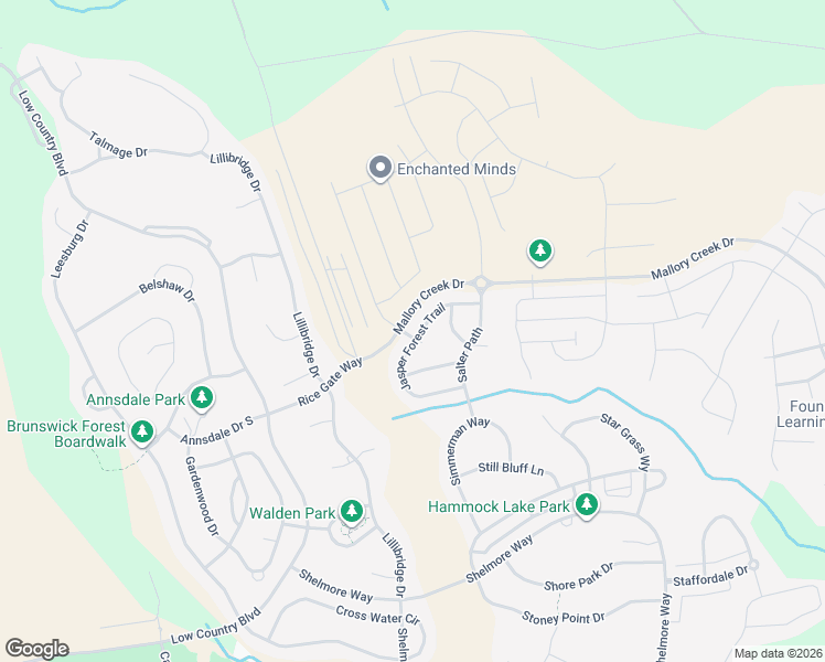 map of restaurants, bars, coffee shops, grocery stores, and more near Wire Road in Leland