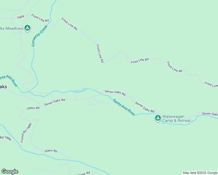 map of restaurants, bars, coffee shops, grocery stores, and more near 41484 Seven Oaks Road in Angelus Oaks