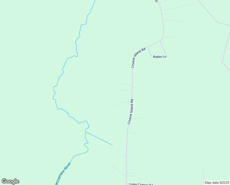 map of restaurants, bars, coffee shops, grocery stores, and more near 1355 Crusoe Island Road in Whiteville