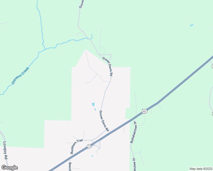 map of restaurants, bars, coffee shops, grocery stores, and more near 499 Grover Davis Road in Hamilton