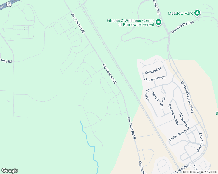 map of restaurants, bars, coffee shops, grocery stores, and more near 607 Clarendon Road Southeast in Leland