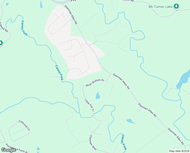 map of restaurants, bars, coffee shops, grocery stores, and more near 4830 River Bottom Drive in Gainesville