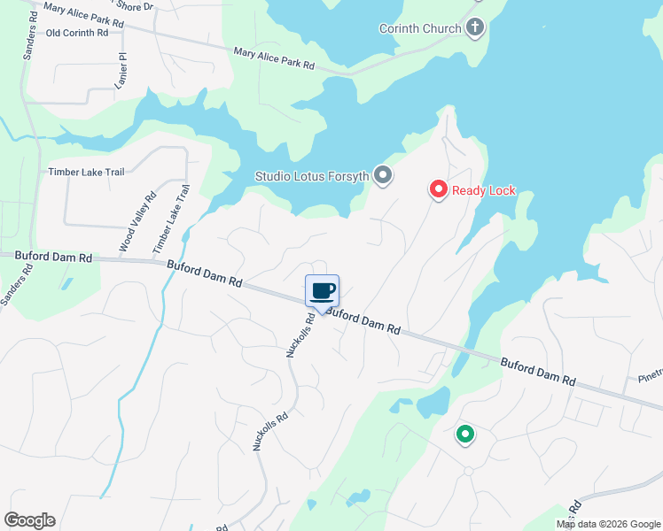 map of restaurants, bars, coffee shops, grocery stores, and more near 1585 Green Forest Trail in Cumming