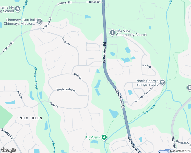 map of restaurants, bars, coffee shops, grocery stores, and more near 4990 Bethelview Road in Cumming