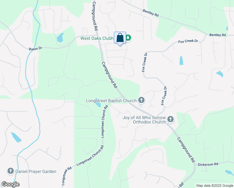 map of restaurants, bars, coffee shops, grocery stores, and more near 7027 Campground Road in Cumming
