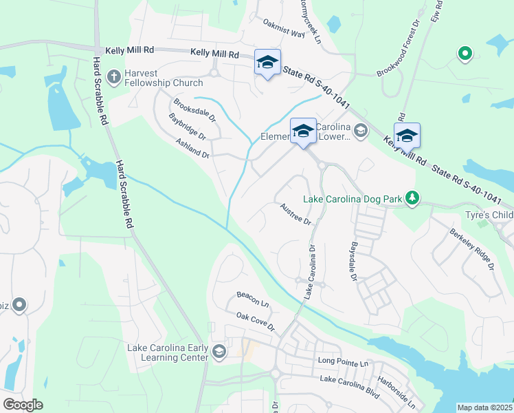 map of restaurants, bars, coffee shops, grocery stores, and more near 314 Austree Drive in Columbia