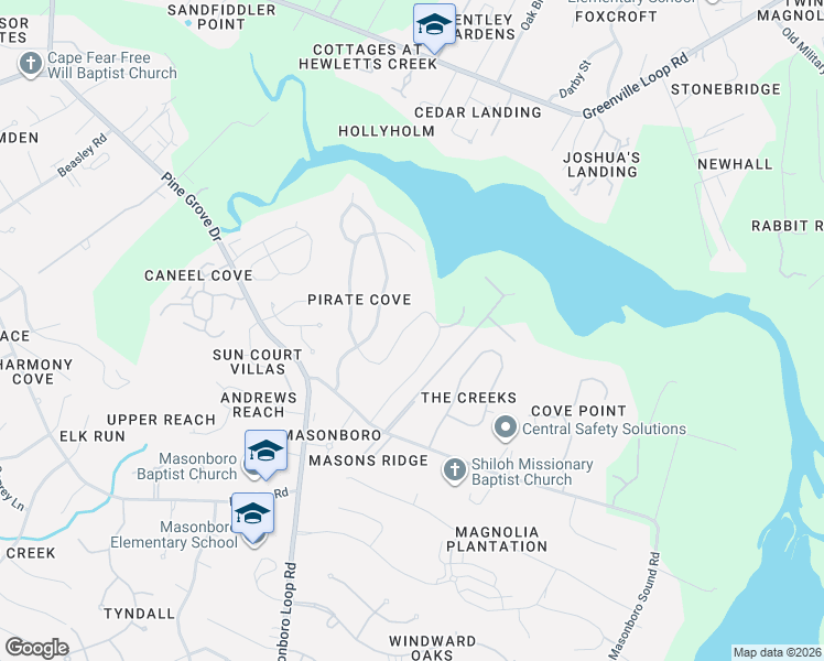 map of restaurants, bars, coffee shops, grocery stores, and more near 306 East Blackbeard Road in Wilmington