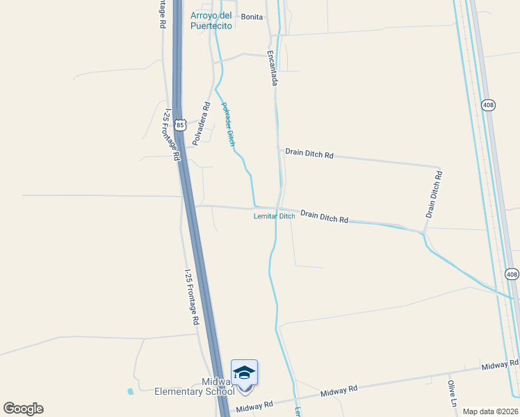 map of restaurants, bars, coffee shops, grocery stores, and more near 52 Valley Loop Road in Polvadera