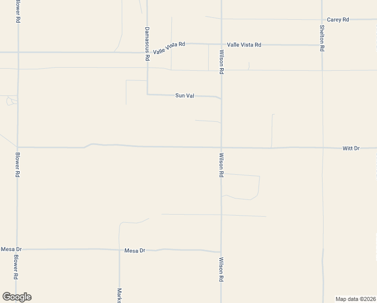 map of restaurants, bars, coffee shops, grocery stores, and more near 81171 Witt Drive in Twentynine Palms