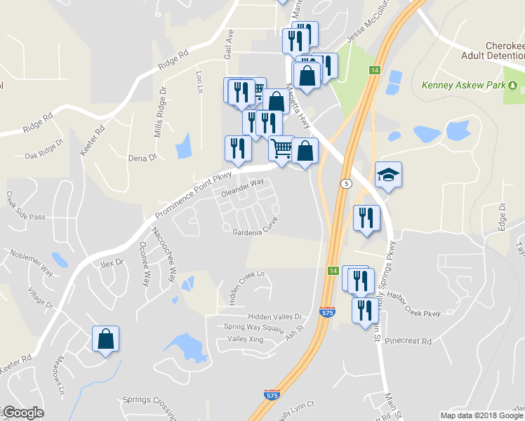 map of restaurants, bars, coffee shops, grocery stores, and more near 206 Quince Road in Canton