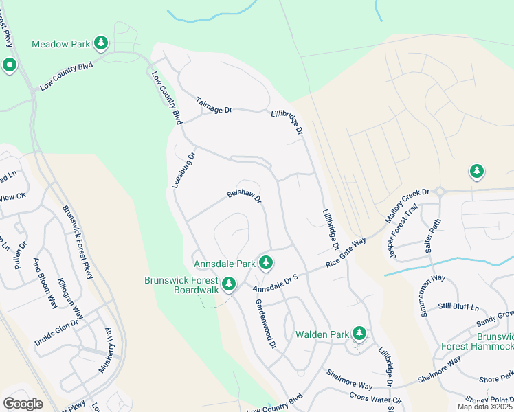 map of restaurants, bars, coffee shops, grocery stores, and more near 2453 Belshaw Drive in Leland