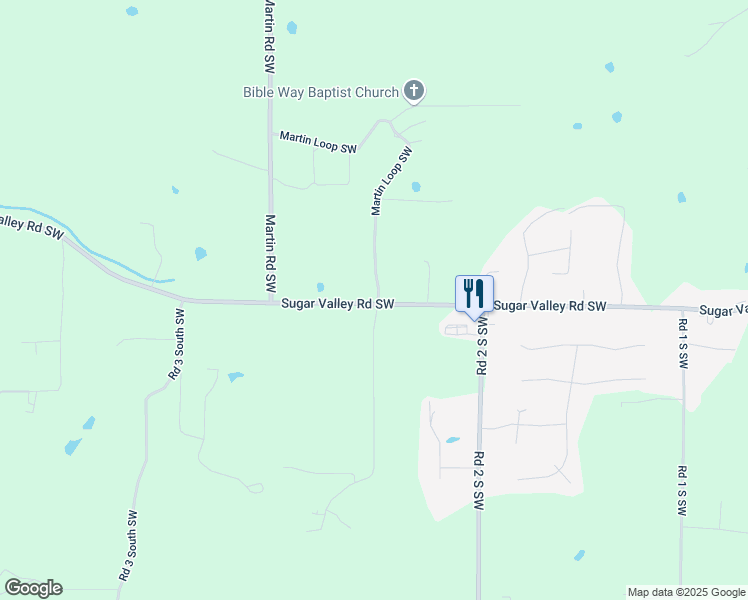 map of restaurants, bars, coffee shops, grocery stores, and more near 1100 Sugar Valley Road Southwest in Cartersville