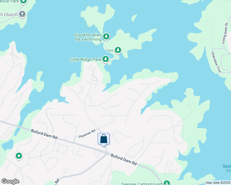 map of restaurants, bars, coffee shops, grocery stores, and more near 3701 Tradewinds Drive in Cumming
