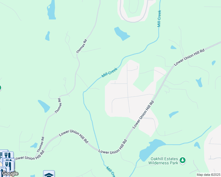 map of restaurants, bars, coffee shops, grocery stores, and more near 2170 Jonquil Court in Canton
